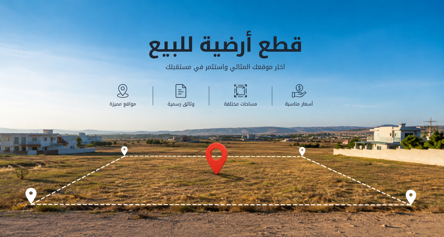 قطع أرضية للبيع